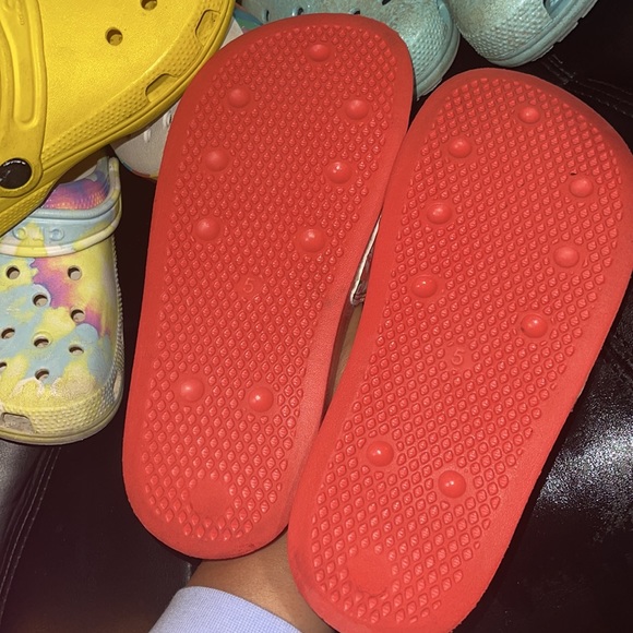 Adidas Adilette Lite HER Studio "Hazy Rose/White" Grade School Girls' Slide💖 - Picture 5 of 5